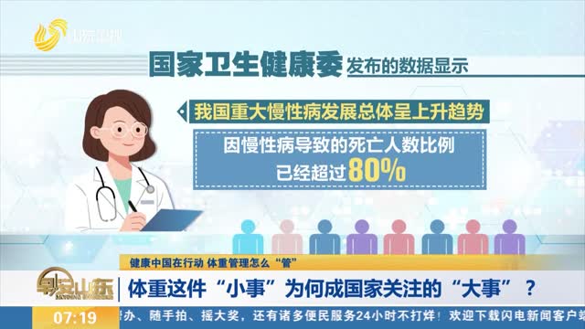 【健康中国在行动 体重管理怎么“管”】体重这件“小事”为何成国家关注的“大事”？