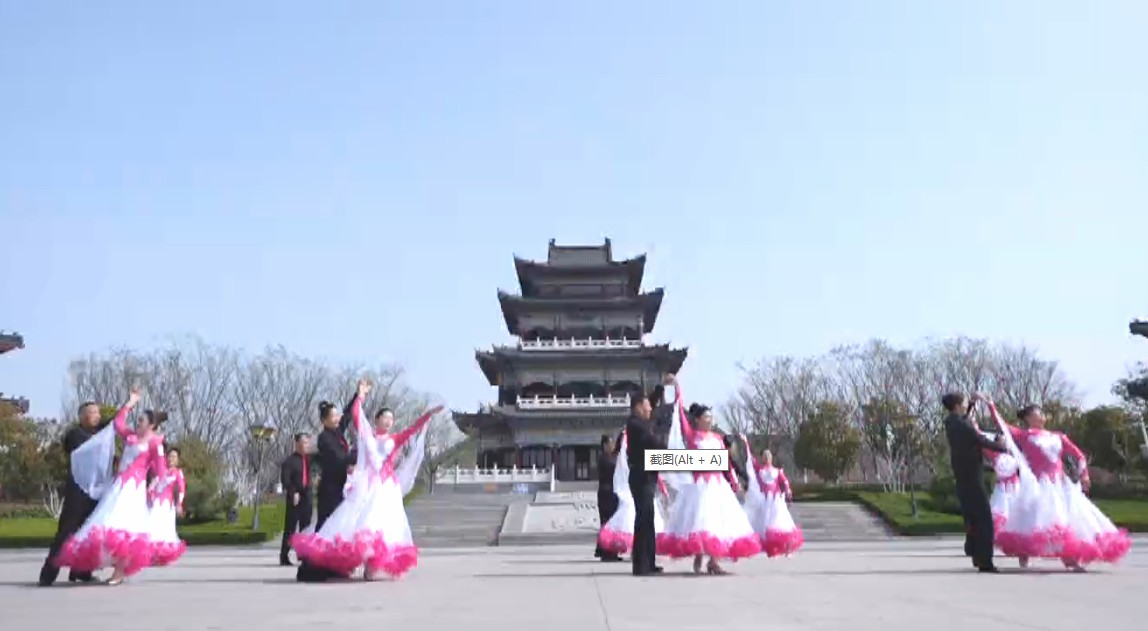 乐享银龄——济宁市嘉祥县石雕广场交谊舞团