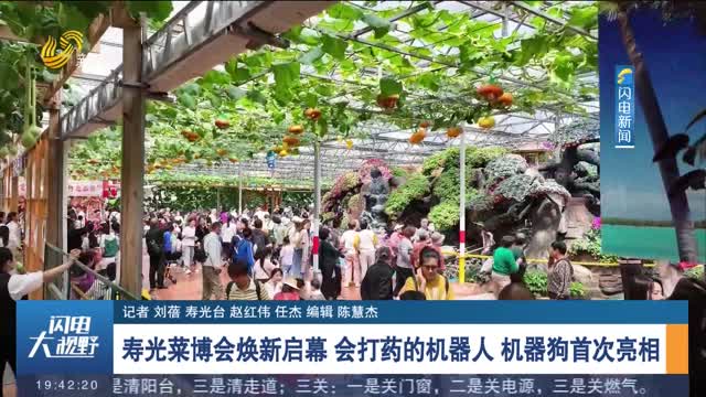 寿光菜博会焕新启幕 会打药的机器人 机器狗首次亮相