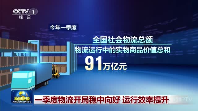 一季度物流开局稳中向好 运行效率提升