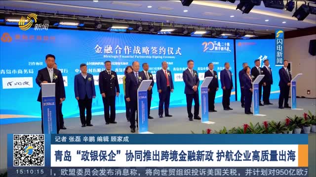 青岛“政银保企”协同推出跨境金融新政 护航企业高质量出海