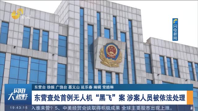 东营查处首例无人机“黑飞”案 涉案人员被依法处理
