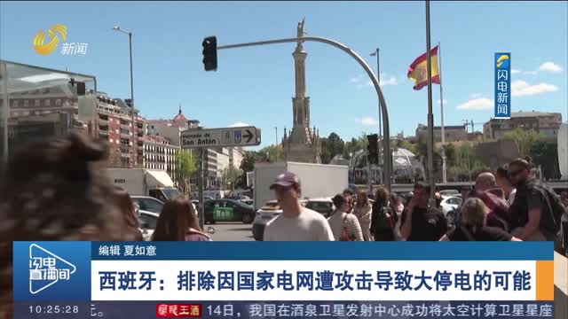 西班牙：排除因国家电网遭攻击导致大停电的可能