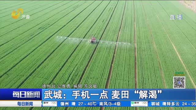 武城：手机一点 麦田“解渴”