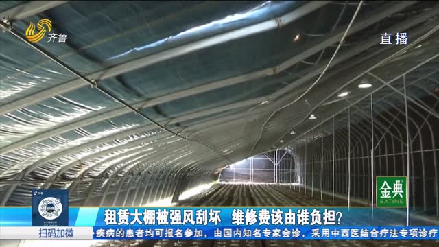 濟(jì)南市鋼城區(qū)：租賃大棚被強(qiáng)風(fēng)刮壞 維修費(fèi)該由誰承擔(dān)？