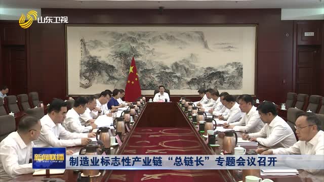 制造业标志性产业链“总链长”专题会议召开