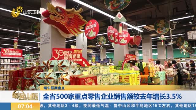 【端午假期盘点】全省500家重点零售企业销售额较去年增长3.5%