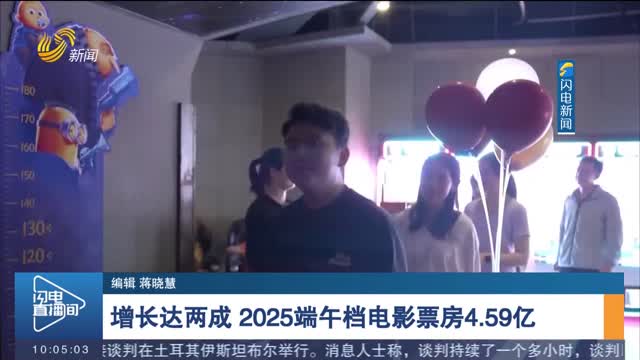 【端午假期盘点】增长达两成 2025端午档电影票房4.59亿