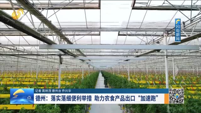 德州：落实落细便利举措 助力农食产品出口“加速跑”