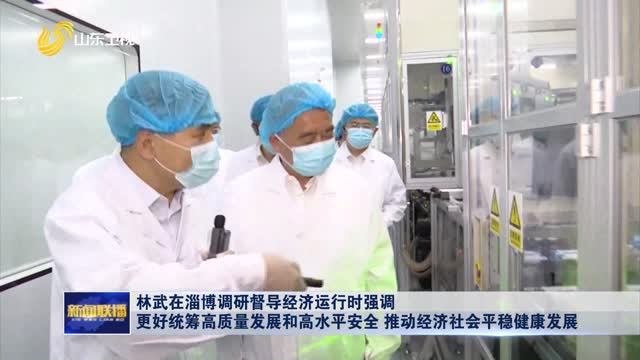 林武在淄博调研督导经济运行时强调 更好统筹高质量发展和高水平安全 推动经济社会平稳健康发展