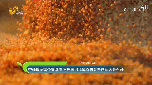 中韓俄專家齊聚濰坊 首屆黃河流域農(nóng)機裝備創(chuàng)新大會召開