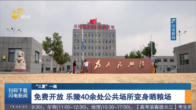 【“三夏”一线】免费开放 乐陵40余处公共场所变身晒粮场