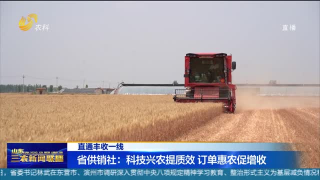 【直通丰收一线】省供销社：科技兴农提质效 订单惠农促增收