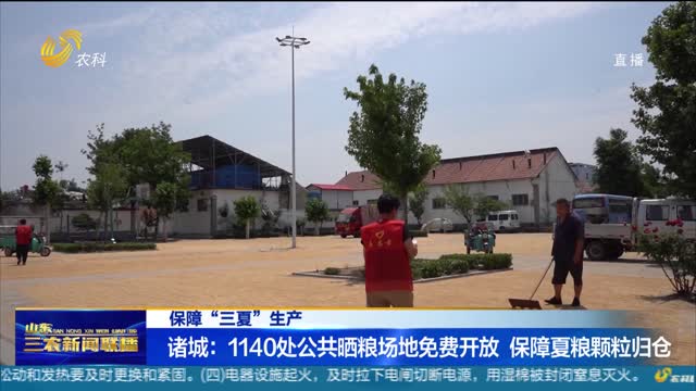 【保障“三夏”生产】诸城：1140处公共晒粮场地免费开放 保障夏粮颗粒归仓