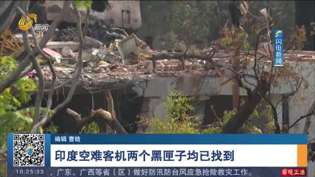 印度空难客机两个黑匣子均已找到