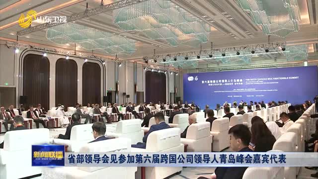 省部领导会见参加第六届跨国公司领导人青岛峰会嘉宾代表