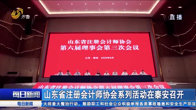 山東省注冊會計師協會系列活動在泰安召開