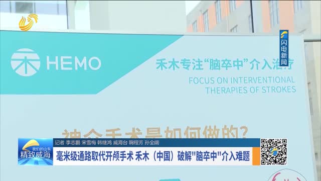 毫米级通路取代开颅手术 禾木（中国）破解“脑卒中”介入难题