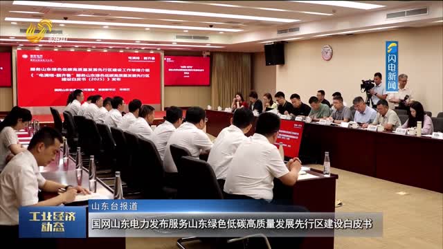 国网山东电力发布服务山东绿色低碳高质量发展先行区建设白皮书