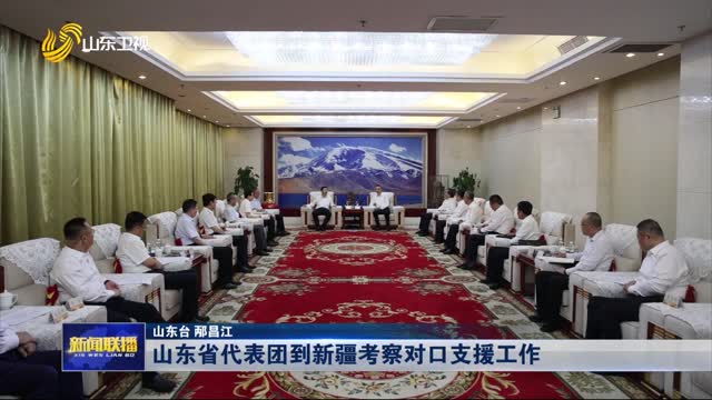 山东省代表团到新疆考察对口支援工作