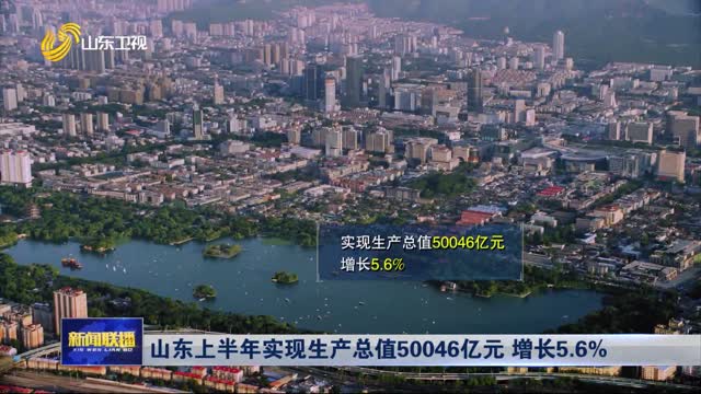 山東上半年實現生產總值50046億元 增長5.6%