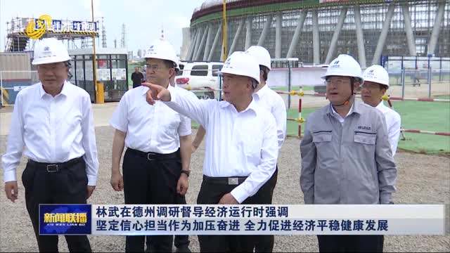 林武在德州调研督导经济运行时强调 坚定信心担当作为加压奋进 全力促进经济平稳健康发展