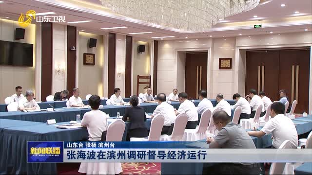 張海波在濱州調研督導經濟運行