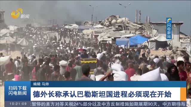 德外长称承认巴勒斯坦国进程必须现在开始