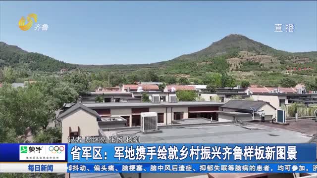 省軍區(qū)：軍地?cái)y手繪就鄉(xiāng)村振興齊魯樣板新圖景