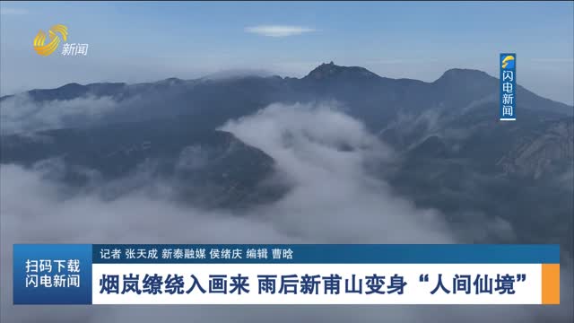 烟岚缭绕入画来 雨后新甫山变身“人间仙境”