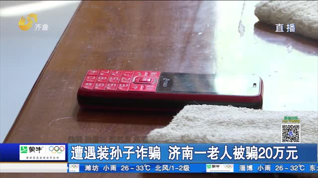 遭遇装孙子诈骗 济南一老人被骗20万元