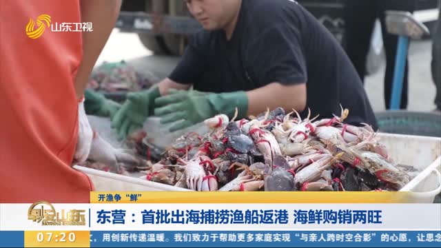 【开渔争“鲜”】东营：首批出海捕捞渔船返港 海鲜购销两旺