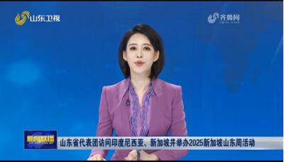山东省代表团访问印度尼西亚、新加坡并举办2025新加坡山东周活动
