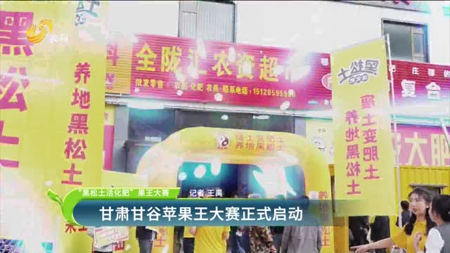 【“黑松土活化肥”果王大賽】甘肅甘谷蘋(píng)果王大賽正式啟動(dòng)