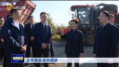 王宇燕在滨州调研