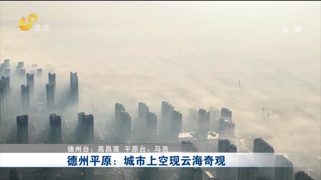 德州平原：城市上空现云海奇观