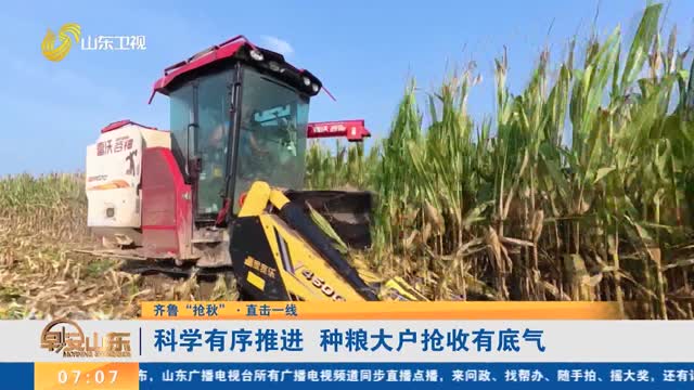 【齐鲁“抢秋”·直击一线】科学有序推进 种粮大户抢收有底气