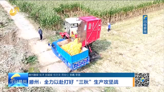 滕州：全力以赴打好“三秋”生产攻坚战