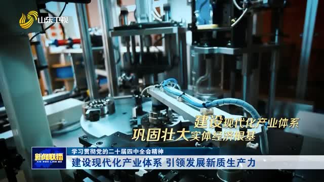建設(shè)現(xiàn)代化產(chǎn)業(yè)體系 引領(lǐng)發(fā)展新質(zhì)生產(chǎn)力【學(xué)習(xí)貫徹黨的二十屆四中全會(huì)精神】
