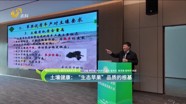 【聚焦生態(tài)蘋果產(chǎn)業(yè)暨綠色高質(zhì)量發(fā)展大會】土壤健康：“生態(tài)蘋果”品質(zhì)的根基