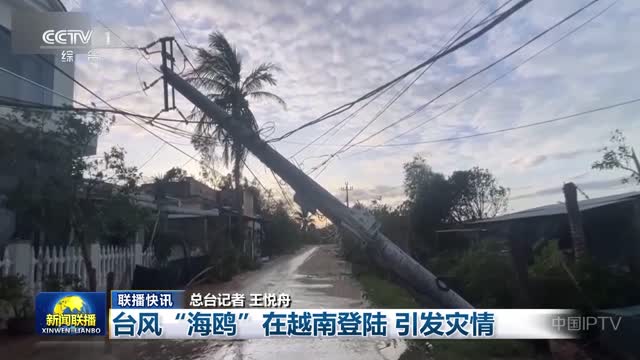 【联播快讯】台风“海鸥”在越南登陆 引发灾情