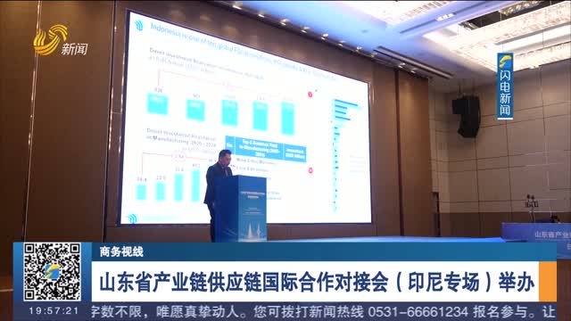 山东省产业链供应链国际合作对接会（印尼专场）举办