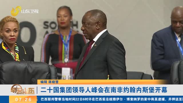 二十国集团领导人峰会在南非约翰内斯堡开幕