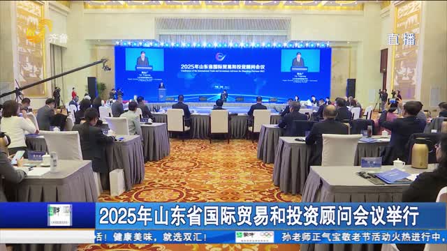 2025年山东省国际贸易和投资顾问会议举行