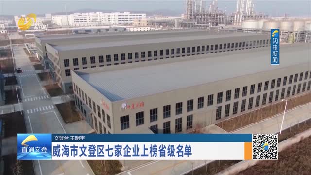 威海市文登区七家企业上榜省级名单