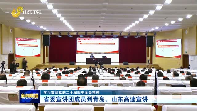 省委宣讲团成员到青岛、山东高速宣讲【学习贯彻党的二十届四中全会精神】