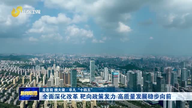 全面深化改革 靶向政策發力 高質量發展穩步向前【走在前 挑大梁·非凡“十四五”】