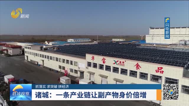 【抓落实 求突破 拼经济】诸城：一条产业链让副产物身价倍增