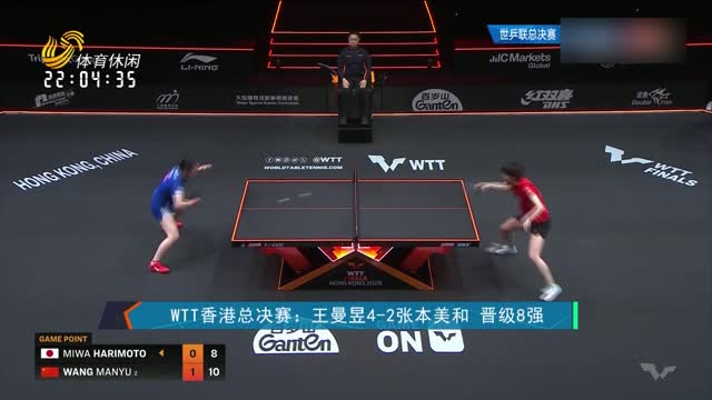 WTT香港总决赛：王曼昱4-2张本美和 晋级八强