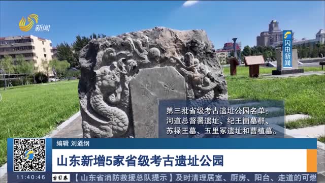 山东新增5家省级考古遗址公园